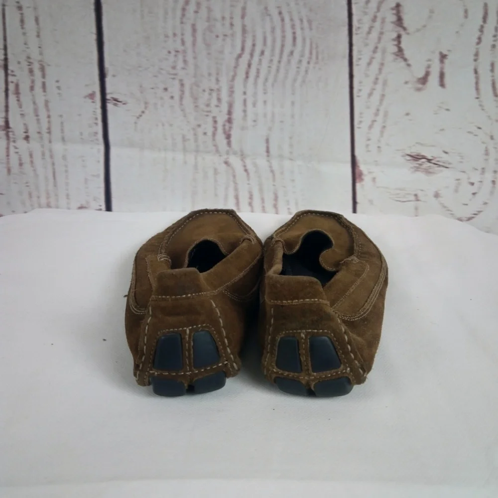 JF J.Ferrar Men's 9.5 Brown Suede Loafer Shoes
